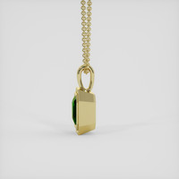 1.15 Ct. Green Tsavorite Garnet Pendant, 14K Yellow Gold 3