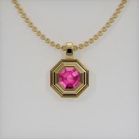 0.81 Ct. Gemstone Pendant, 14K Yellow Gold 1