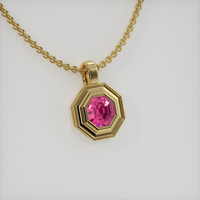 0.81 Ct. Gemstone Pendant, 14K Yellow Gold 2