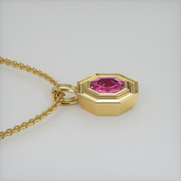 0.81 Ct. Gemstone Pendant, 14K Yellow Gold 3
