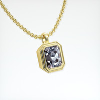 3.18 Ct. Gemstone Pendant, 14K Yellow Gold 2