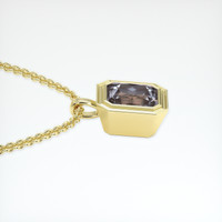 3.18 Ct. Gemstone Pendant, 14K Yellow Gold 3