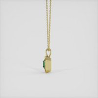 1.15 Ct. Emerald Pendant, 18K Yellow Gold 3