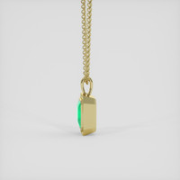2.09 Ct. Emerald Pendant, 18K Yellow Gold 3