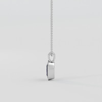 2.80 Ct. Blue Sapphire Pendant, Platinum 950 3