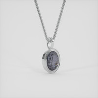4.71 Ct. Grey Taaffeite Pendant, Platinum 950 2