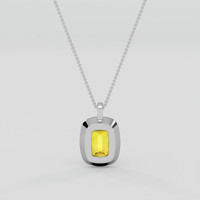 20.38 Ct. Golden Yellow Heliodor Pendant, Platinum 950 4