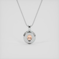 0.90 Ct. Padparadscha Sapphire Pendant, Platinum 950 4