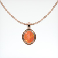 2.83 Ct. Gemstone Pendant, 14K Rose Gold 1