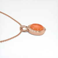 2.83 Ct. Gemstone Pendant, 14K Rose Gold 3