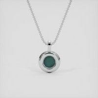 1.00 Ct. Green to Purple Alexandrite Pendant, 14K White Gold 4