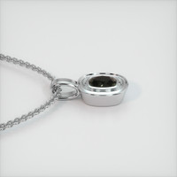 0.43 Ct. Brown Sapphire Pendant, 14K White Gold 3