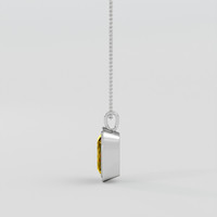 20.38 Ct. Golden Yellow Heliodor Pendant, 18K White Gold 3