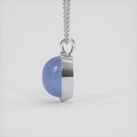 28.59 Ct. Blue Sapphire Pendant, 18K White Gold 3