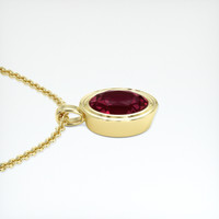 5.21 Ct. Gemstone Pendant, 14K Yellow Gold 3