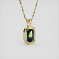 1.32 Ct. Bi Color Sapphire Pendant, 14K Yellow Gold 2