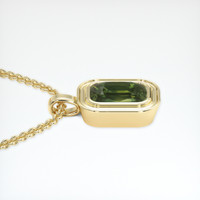 3.18 Ct. Bi Color Sapphire Pendant, 14K Yellow Gold 3