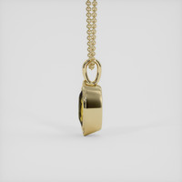 1.25 Ct. Bi Color Sapphire Pendant, 14K Yellow Gold 3