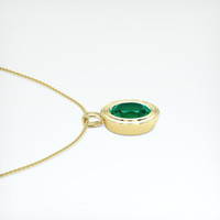 1.86 Ct. Emerald Pendant, 18K Yellow Gold 3
