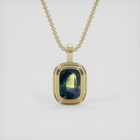 1.32 Ct. Bi Color Sapphire Pendant, 18K Yellow Gold 1