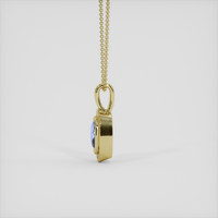 1.82 Ct. Bi Color Sapphire Pendant, 18K Yellow Gold 3