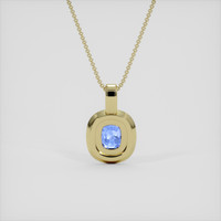 1.82 Ct. Bi Color Sapphire Pendant, 18K Yellow Gold 4