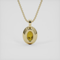 1.25 Ct. Bi Color Sapphire Pendant, 18K Yellow Gold 4