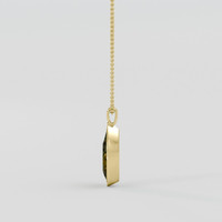 10.00 Ct. Yellowish Green Sphene (Titanite) Pendant, 14K Yellow Gold 3