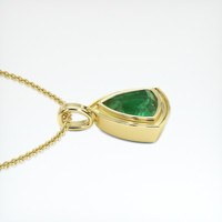 5.66 Ct. Emerald Pendant, 18K Yellow Gold 3