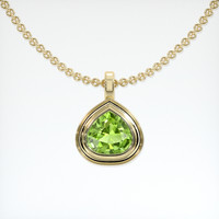 3.19 Ct. Gemstone Pendant, 18K Yellow Gold 1