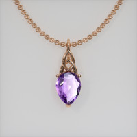 1.50 Ct. Gemstone Pendant, 14K Rose Gold 1