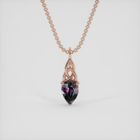 0.53 Ct. Bi Color / Parti Sapphire Pendant, 14K Rose Gold 1