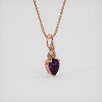0.53 Ct. Bi Color / Parti Sapphire Pendant, 14K Rose Gold 2