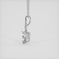1.41 Ct. White Phenakite Pendant, Silver 3