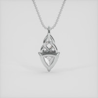 1.41 Ct. White Phenakite Pendant, Silver 4