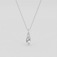 2.71 Ct. White Phenakite Pendant, Silver 1