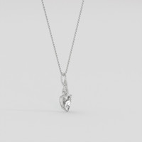 2.71 Ct. White Phenakite Pendant, Silver 2