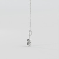2.71 Ct. White Phenakite Pendant, Silver 3