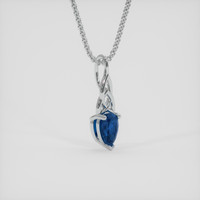 0.27 Ct. Blue Sapphire Pendant, Silver 2