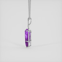7.79 Ct. Purple Amethyst Pendant, 10K White Gold 3