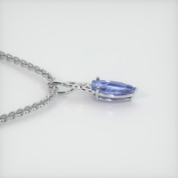 3.89 Ct. Sapphire Pendant, 14K White Gold 3