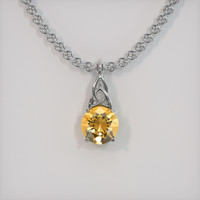 4.12 Ct. Gemstone Pendant, Platinum 950 1