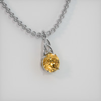 4.12 Ct. Gemstone Pendant, Platinum 950 2