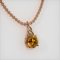 6.85 Ct. Gemstone Pendant, 14K Rose Gold 2