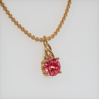 2.10 Ct. Gemstone Pendant, 14K Rose Gold 2