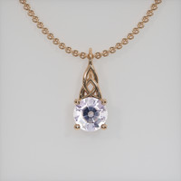 1.29 Ct. Gemstone Pendant, 14K Rose Gold 1