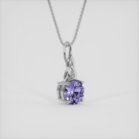1.60 Ct. Violet Sapphire Pendant, 10K White Gold 2