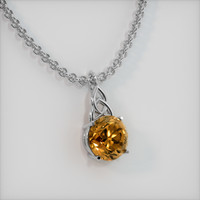 6.85 Ct. Gemstone Pendant, 14K White Gold 2