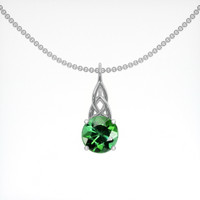 1.13 Ct. Gemstone Pendant, 14K White Gold 1