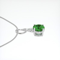 1.13 Ct. Gemstone Pendant, 14K White Gold 3